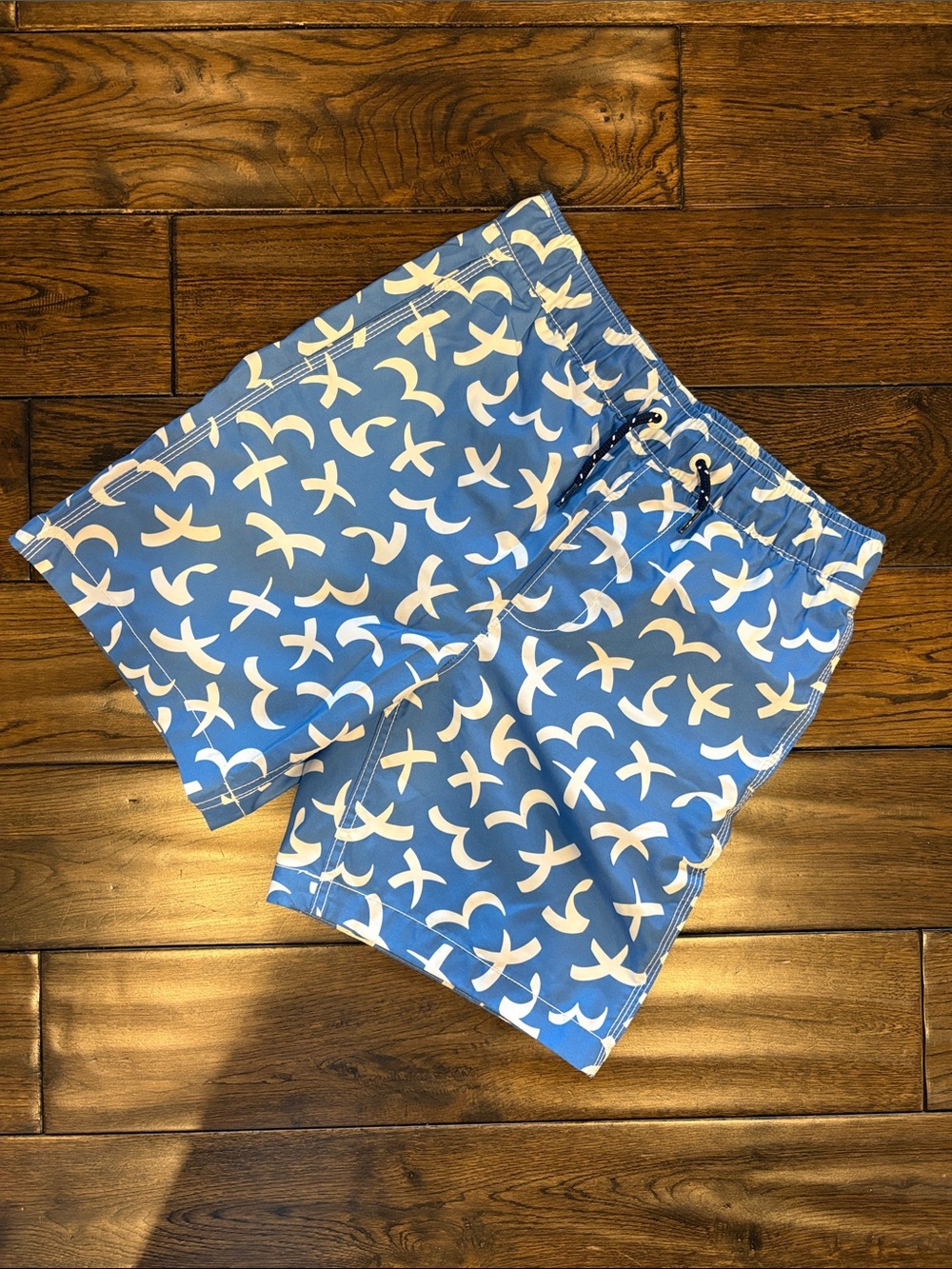 GAP Kids’ Blue Swim Shorts with White Print